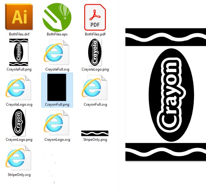 Crayon Box Template (SVG, DXF, PDF, PNG) – Digital Daisy