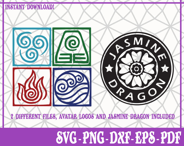 Avatar Bundle SVG, Pdf, Eps, Dxf PNG files for Cricut, Silhouette Instant download