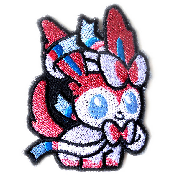 Sylveon  Handmade Sew On Embroidered Patch
