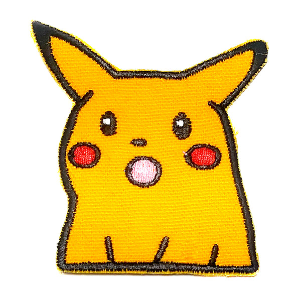 Surprised Pikachu Meme Sew On Embroidered Patch