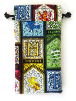 Handmade Drawstring bag - Hogwarts Stained Glass
