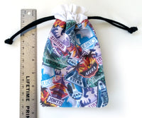 Handmade Drawstring bag - Printed Pokemon Travel bag