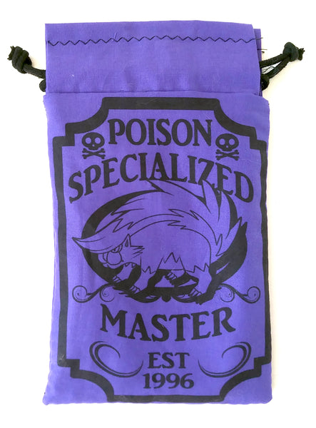Handmade Drawstring bag - Pokemon Specialized Master - POISON Skuntank