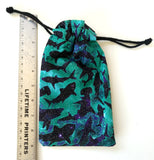 Handmade Drawstring bag - Glittery Shark Galaxy