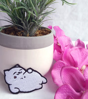 Tubbs Cat Handmade Sew On Embroidered Patch