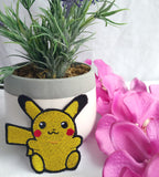 Pikachu Handmade Sew On Embroidered Patch