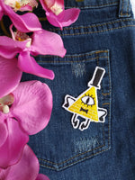 Bill Cipher Handmade Sew On Embroidered Patch