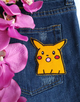 Surprised Pikachu Meme Sew On Embroidered Patch