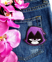 Raven Handmade Sew On Embroidered Patch