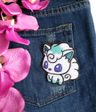 Vulpix Handmade Sew On Embroidered Patch