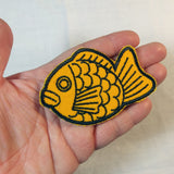 Ice Cream Fish Handmade Sew On Embroidered Patch