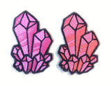 Glitter Gemstone Handmade Sew On Embroidered Patch