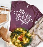 Merry And Bright SVG, Pdf, Eps, Dxf PNG files for Cricut, Silhouette Instant download