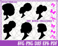 Barbie Heads Hairstyles SVG, Pdf, Eps, Dxf PNG files for Cricut, Silhouette Instant download