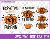 Pumpkin Baby bundle SVG, Pdf, Eps, Dxf PNG files for Cricut, Silhouette Instant download