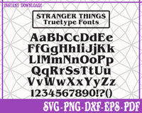 Stranger Things Bundle SVG, Pdf, Eps, Dxf PNG files for Cricut, Silhouette Instant download