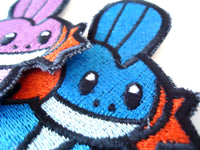 Mudkip Handmade Sew On Embroidered Patch