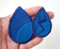 Lapis Handmade Sew On Embroidered Patch