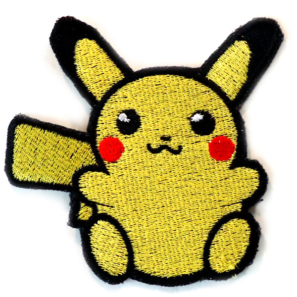 Cartoon Pokemon Pikachu Iron on Patch Embroidered Patches for