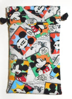 Handmade Drawstring bag - Mickey Comic bag