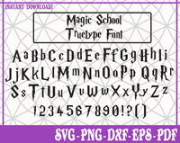 FONT Harry Potter SVG, Pdf, Eps, Dxf PNG files for Cricut, Silhouette Instant download