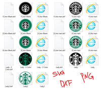 Starbucks Coffee Logo Bundle SVG, Pdf, Eps, Dxf PNG files for Cricut, Silhouette Instant download