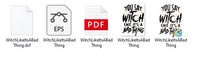 Witch Design Bundle SVG, Pdf, Eps, Dxf PNG files for Cricut, Silhouette