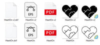 Get your Heart on Valentine SVG, Pdf, Eps, Dxf PNG files for Cricut, Silhouette Instant download