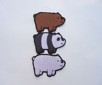 We Bare Bears Handmade Sew On Embroidered Patch
