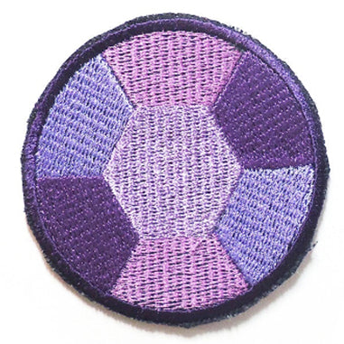 Amethyst Handmade Sew On Embroidered Patch