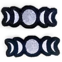 Moon phases Handmade Sew On Embroidered Patch