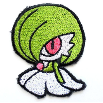 Gardevoir Handmade Sew On Embroidered Patch