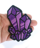 Glitter Gemstone Handmade Sew On Embroidered Patch