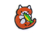 Ginger the cat Handmade Sew On Embroidered Patch