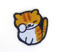 Pumpkin the cat Handmade Sew On Embroidered Patch