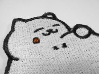 Tubbs Cat Handmade Sew On Embroidered Patch
