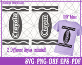 Crayon Costume SVG, Pdf, Eps, Dxf PNG files for Cricut, Silhouette Instant download